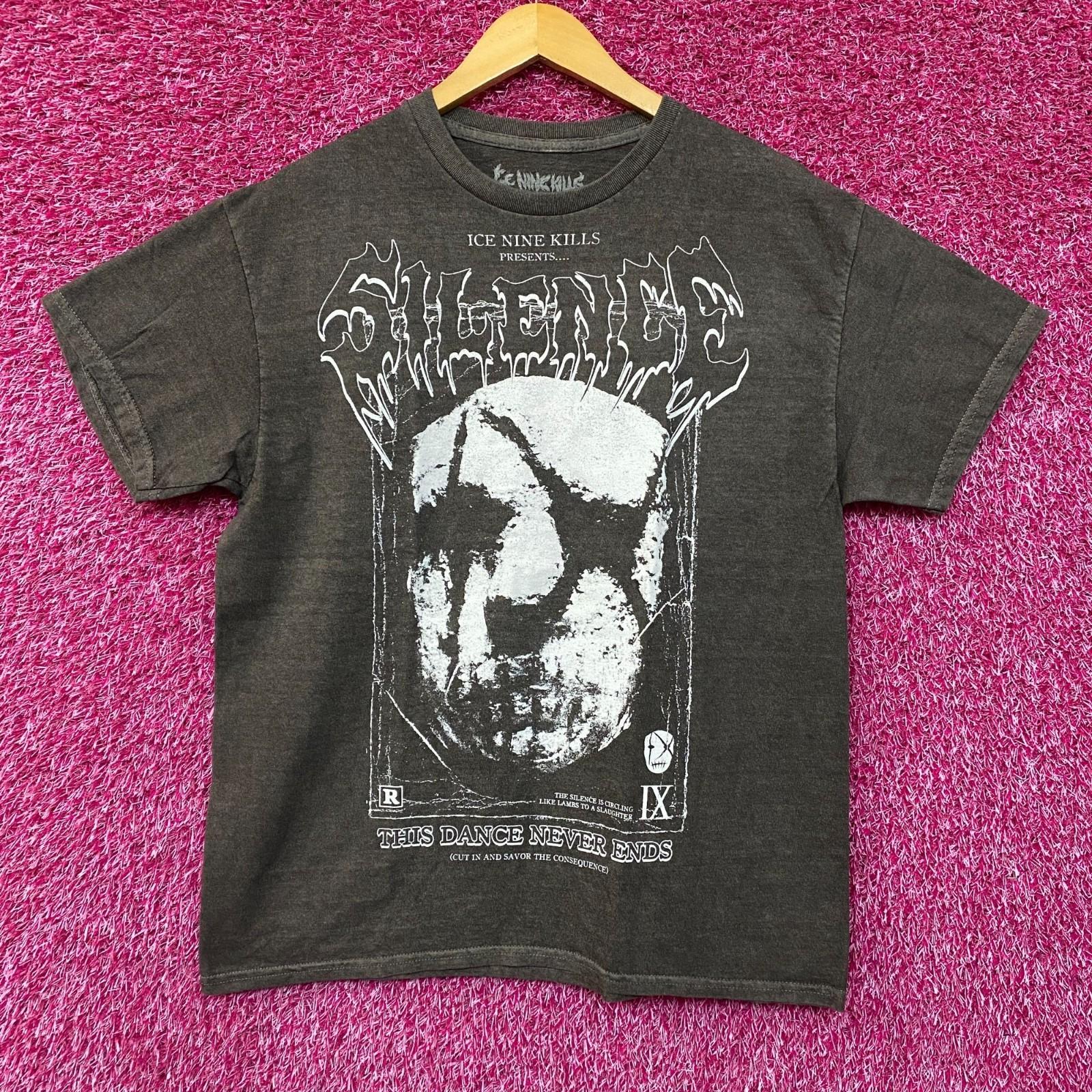 Ice Nine Kills Silence Mask Rock Tee size Large S