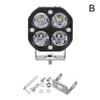 New Motorcycle Led Spotlights Yellow Car Off-road Vehicle Modified Roof Working Light 3 Inches 40W Small Square Light