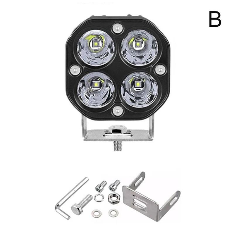 New Motorcycle Led Spotlights Yellow Car Off-road Vehicle Modified Roof Working Light 3 Inches 40W Small Square Light