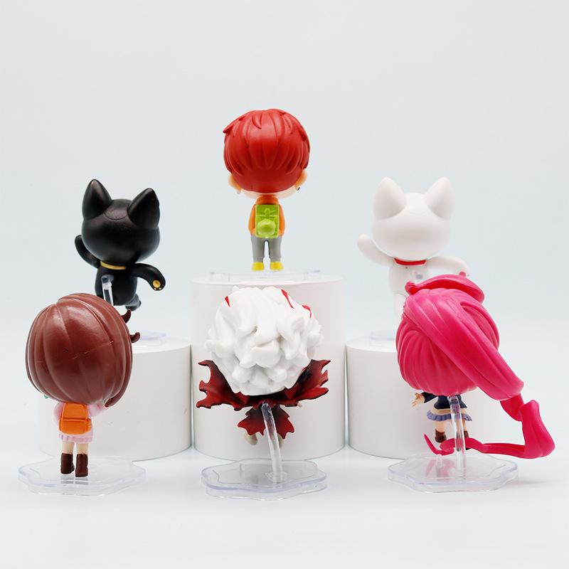 6 peças Dandadan anime Erkallen Estátua modelo Versão Q Figura de Ação Modelo de PVC Brinquedo Colecionável Decoração Presente de Mesa. Presentes de Brinquedo