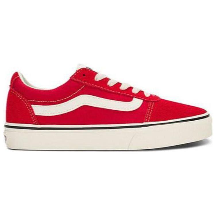 Vans Ward Comfortable Versatile Low-Top Skate Shoes Women Sneaker Red VN0A3IUNBOP