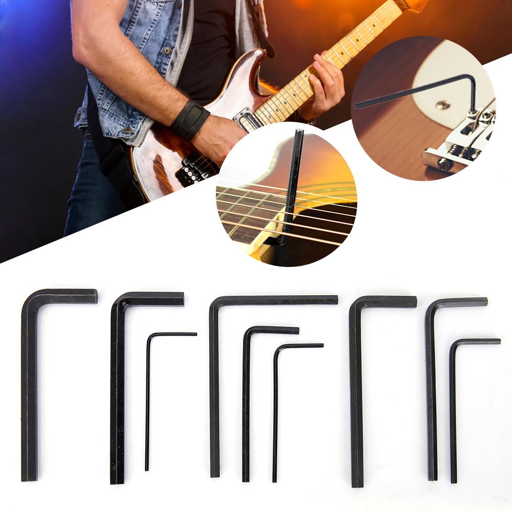 Universal Guitar Neck Bridge Tuner Hex Wrench Set 1.5 2.0 2.5 3.0 4.0 5.0mm 1 20in 1 8in 3 16in
