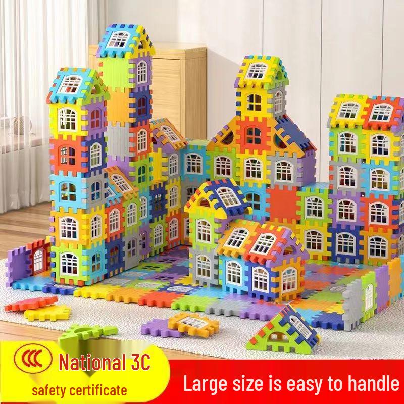 New Large House Building Blocks - DIY Educational Toy for Kids