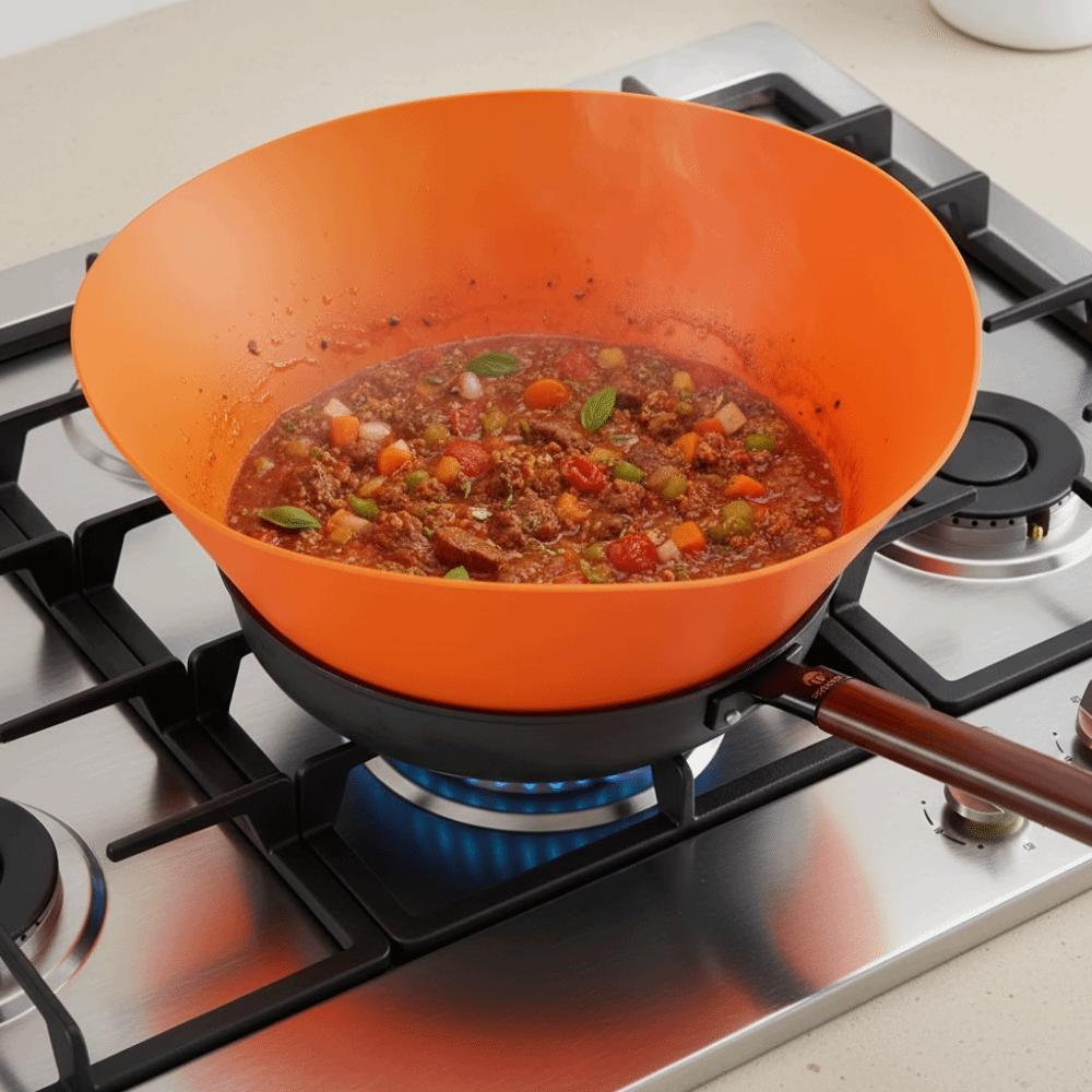 Heat-resistant Oil Splatter Cover Folding Splash Pot Lid Kitchen Newbie