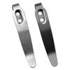 1Set DIY Folding Knife Clip 420 Stainless Steel Pocket Clips Back Clamps For Folding Knife Pocket Clip With Screw