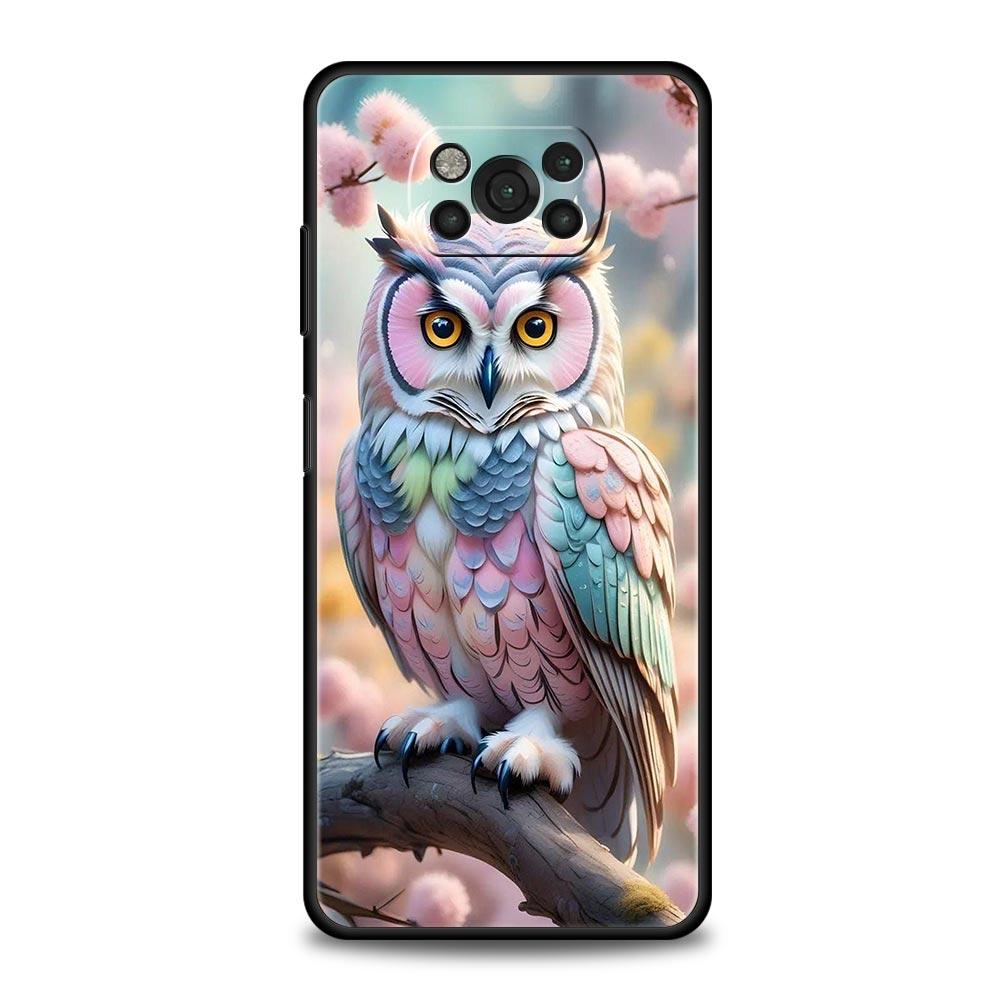 

Чехол для телефона для Xiaomi Poco F7 F6 F5 F4 F3 X7 X6 X5 X4 X3 NFC M4 C51 C55 GT 5G Мягкий ТПУ Чехол Capas Мультяшная Милая Сова Fundas Coque Poco X5
