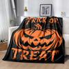 1pc Halloween Trick or Treat Blanket  Soft and Warm Home Decorative for All Seasons, Living Room, Travel, Camping, Car Blankets