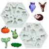 1 Pcs Animal Silicone Molds Rabbit Owl Pumpkin Shaped Fondant Cake Mold Backware Baking Cooking Tools Sugar Jelly Pudding Decor