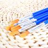 5pcs Painting Brushes Set Art Round Flat Hair Nylon Hair Paint Brush Pen for Oil Acrylic Watercolor School Art Supplies