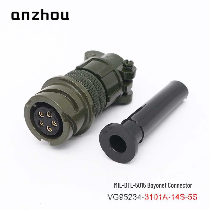 VG95234-14S-5S Bayonet 5-Pin Aviation Plug - US Military Standard Connector CA06COME-14S-5P