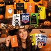 24pcs Pumpkin Bat Patterns Party Favor Bags Flat Design Goodie Paper Bags  Souvenir Gifts