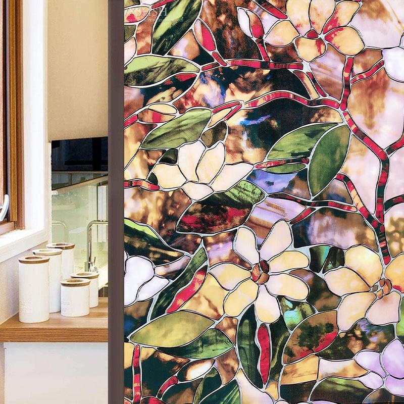 2/3/5M mată fereastră folie confidențialitate opacă non-adeziv decalcomanii sticlă vinil folie statică agățată pătat fereastră autocolant pentru acasă