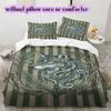 Watercolor Animal Stripes Pattern Bedding,Quilt Set Quilt Cover Pillowcase Home Birthday Gift (1*duvet Cover+2*pillowcase,without Core)