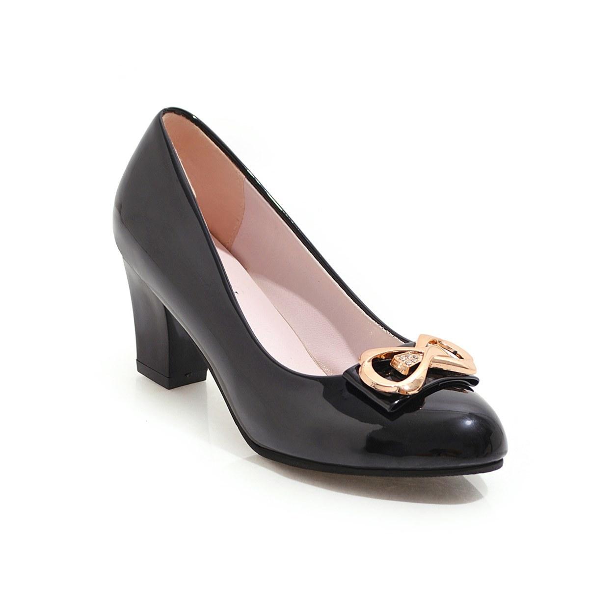 

Новые туфли для женщин, туфли на высоком каблуке, с круглым носком, на квадратном каблуке, женские туфли, однотонные, женские туфли Zapatos Mujer 40