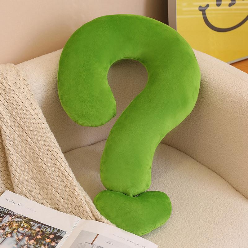 Mark Neck Question Pillow Plush Toy Cartoon Stuffed Doll Cute Decorative Cushion