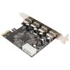 PCIe to USB2.0 Expansion Card 4 Ports 4 Pin Power 480Mb s Easy Installation USB 2.0 Expansion Card for Desktop Chassis