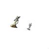 African Tribal Knight Lady Statue Tabletop Decoration Handmade Vintage Craft Collectible Art Piece