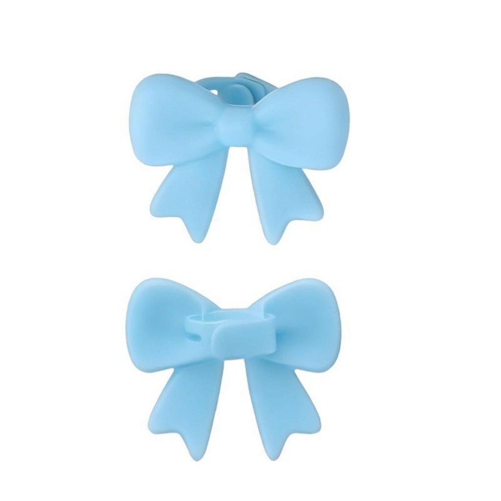 Silicone Earphone Accessories, 2-pack 3D Earphone Decoration Bow, Playful Silicone Earphone Bow, Women's Decoration Accessories
