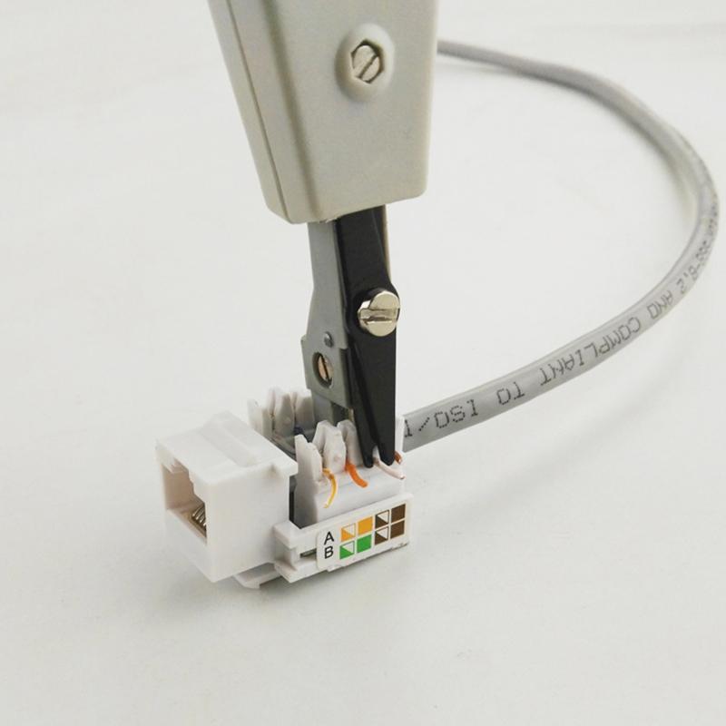 1 Stück Abisolierwerkzeug 110 Drahtschneider Messer Telekommunikationszange für RJ45 Keystone-Buchse Netzwerkkabel Telefonmodul Patchpanel