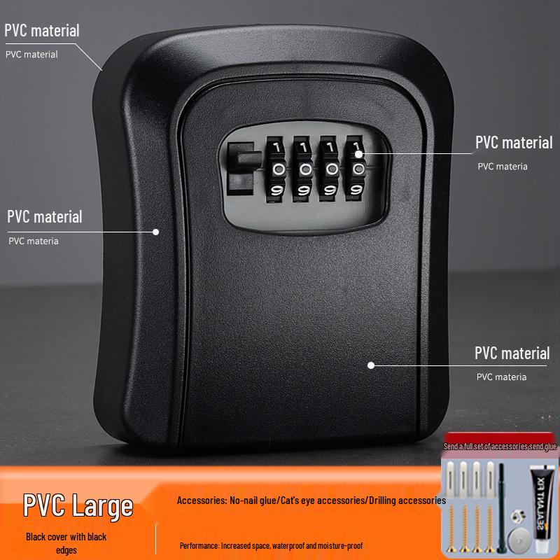 Wall-Mounted Anti-Theft Key Lock Box for Homes and Construction Sites