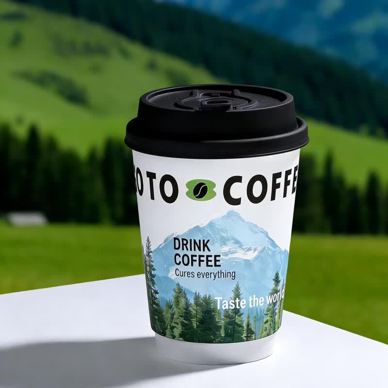 Handon Disposable Double-Layer Coffee Cup