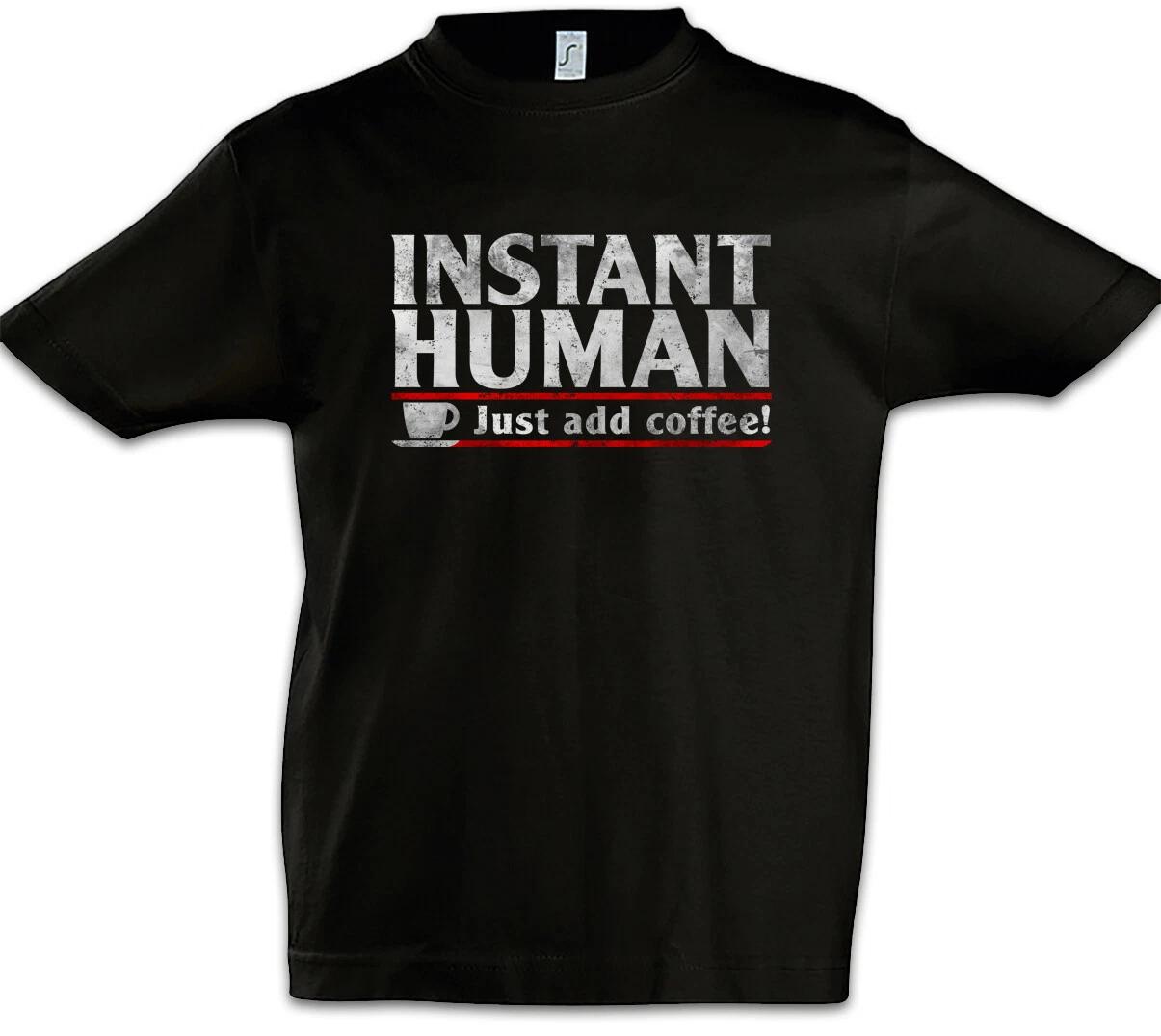 Instant Human Boys kids boys T-Shirt Caffeine Fun Nerd Scientist Engineer Coffee 150