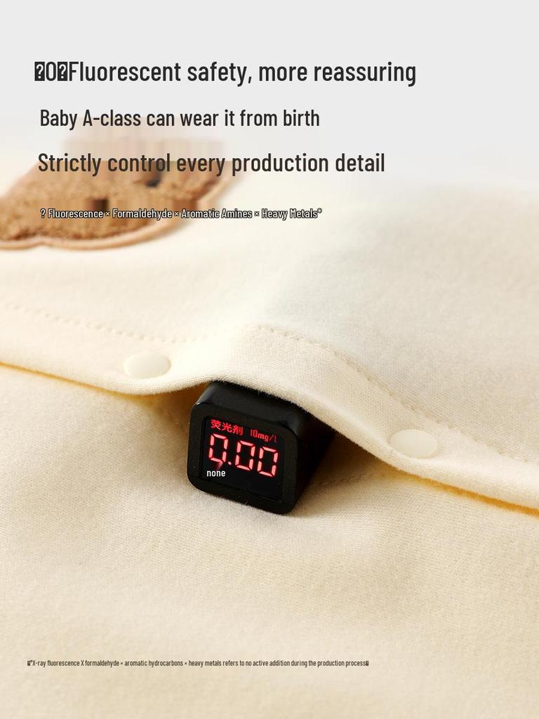 Tagless Pure Cotton Baby Romper - Spring & Autumn Infant Bodysuit