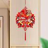 Chinese New Year Hanging Decorations 2026 Horse Window Bowknot Decorative Christmas Tree 75x35cm Traditional Chinese Characters