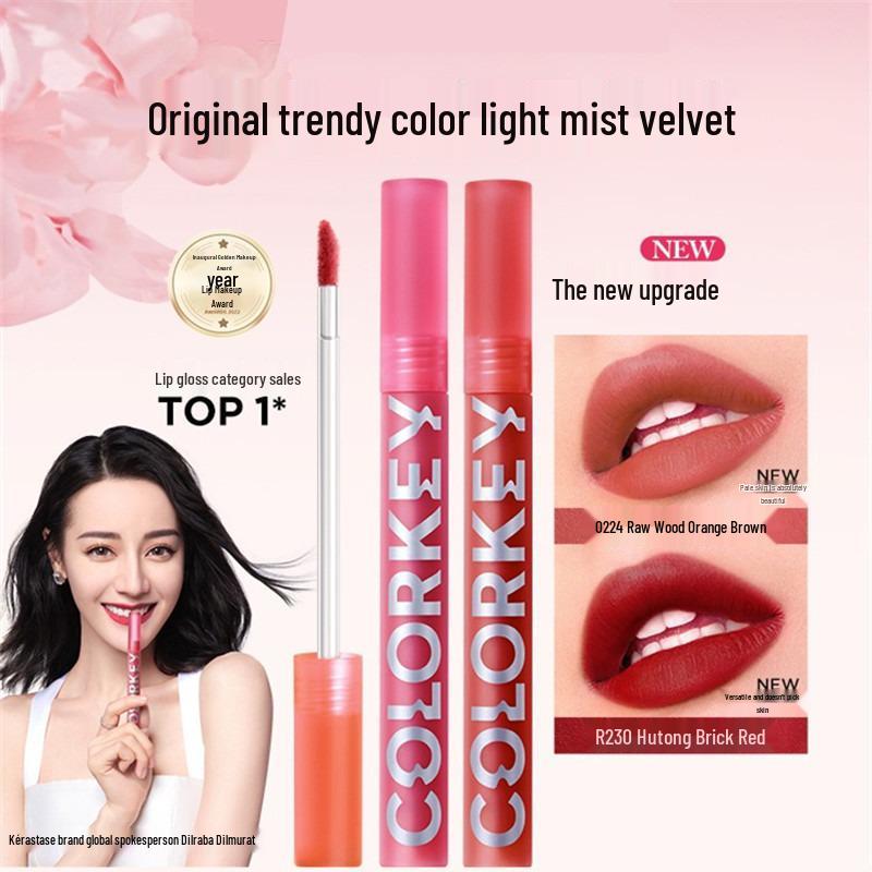 Colorkey Air Velvet Matte Lip Gloss: Brightening, Mirror Finish, Multicolor Lipstick for Women