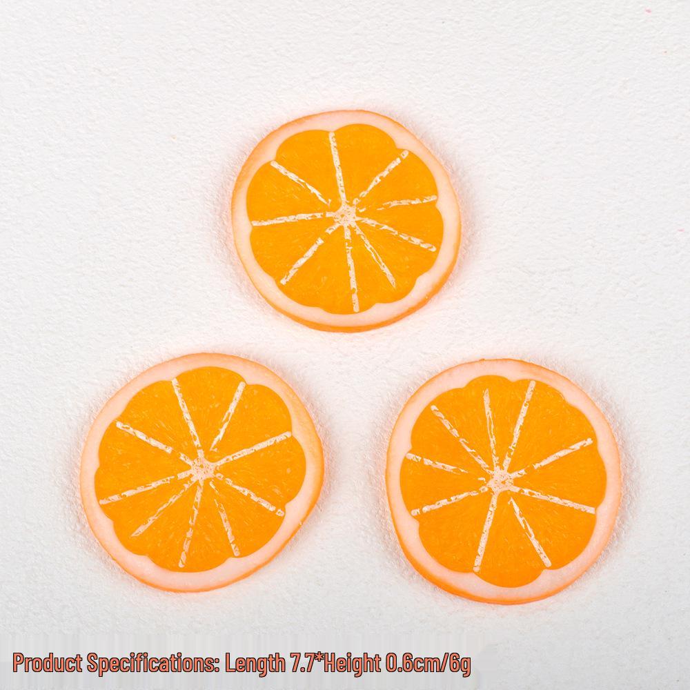 Large PVC Fruit Slices: Lemon, Orange, Grapefruit, Tangerine Models for Window Display & Photography Props