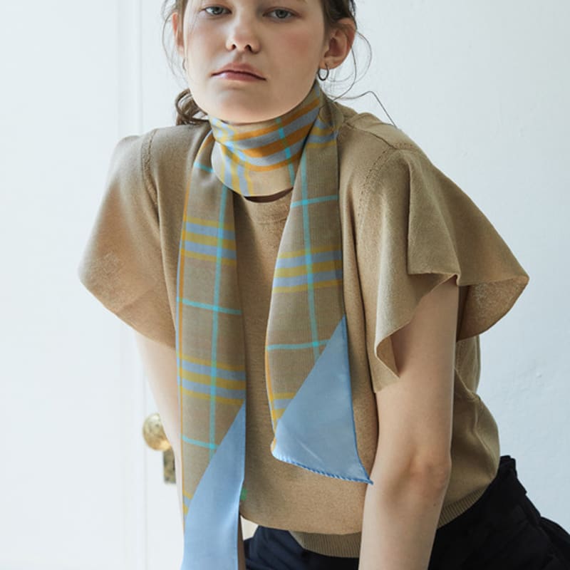 

ANA MAISON Here and There Long Petit Silk Scarf [PML-1419] Here and There