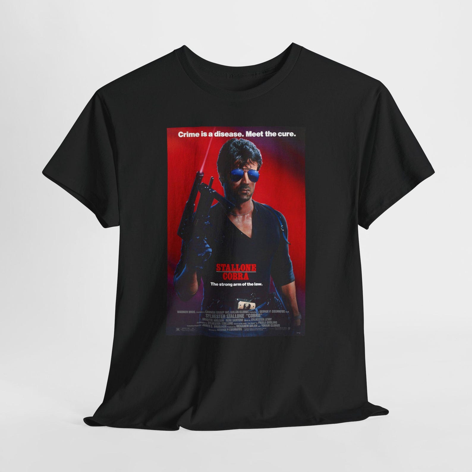 Cobra Stallone T-Shirt, Serpent Graphic Tee, Reptile Print Top, Snake Lover Gift, Unisex Tee Shirt 3XL