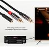 0.3 meters 24AWG Oxygen Free Copper Conductor HIFI 3.5mm Female Stereo to RCA Male Audio Cable