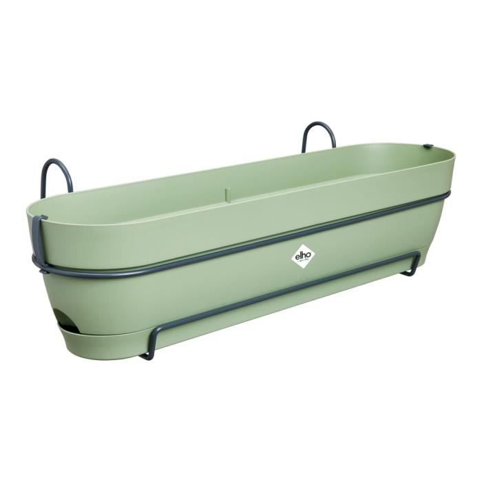 Elho Balconnière Vibia Campana Allin1 70 - L 70 x W 26 x H 17 cm - Balcon - 100% recyclé - Vert