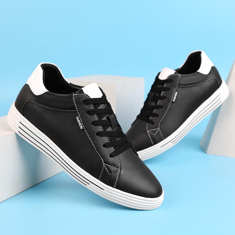Fashion Genuine Leather Men's Sneakers Leisure Walk Casual Shoes Luxury Original Vulcanize Shoes for Men Versatile Skateboard Footwear