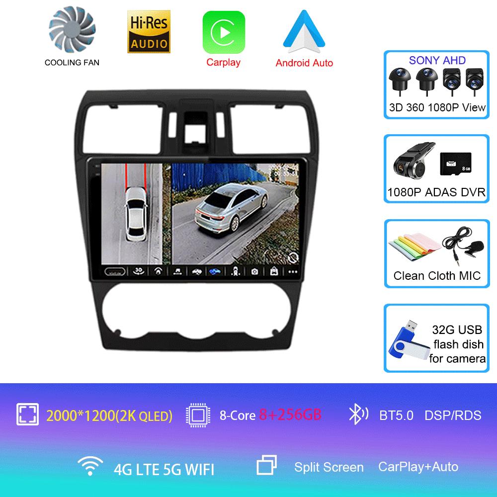 For Subaru Forester XV WRX 2012 -2015 Android 14 Video Player Car Radio Multimedia 2 Din Navigation GPS BT 4G WIFI Stereo DVD