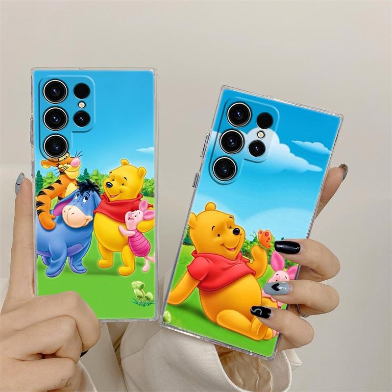 Winnie Pooh Tigger Eeyore Piglet Nature Transparent Case For Samsung Galaxy S26 S25 Ultra S24 S22 S26 Plus S20 S23 S21 FE Cover