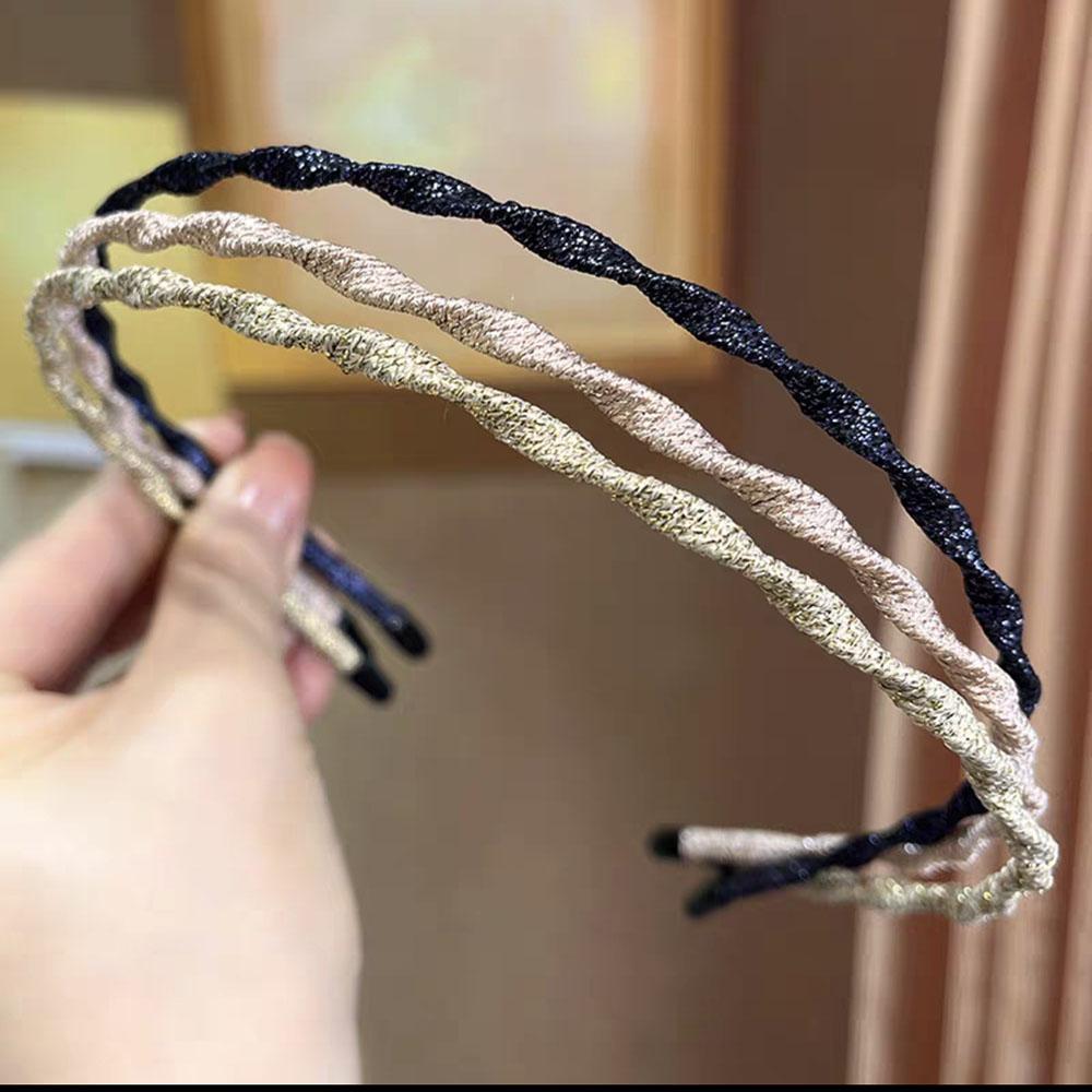 2pc Elegant European and American Minimalist Style Superfine Hairband Headband for Women Girls Retro Hair Bands Hair Accessories