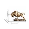 European-Style Bull Sculpture Auspicious Symbol Cow Figure Statue Realistic