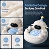 Plush Fabric Floor Cushion Thickened Lazy Seat Pillow Lazy Seat Integrated Floor Cushion  Bedroom