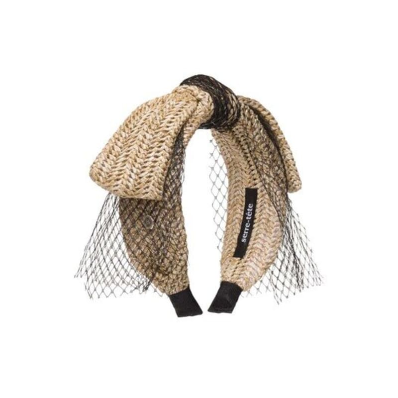 Brauner Hut [Stirnband] Spitze Hase - Stroh