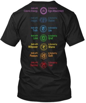 Chakra Tee T-Shirt Made In the USA Size S To 5XL