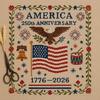 America Stitch Anniversary Cross US 250th Patriotic Cross Stitch Kit Beginner-Friendly Commemorative