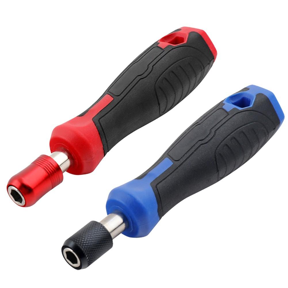 Length 135mm Screwdriver Handle Magnetic Red Black Self Locking