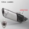 Motorcycle Exhaust Tailpipe for MT07, MT09, Z900, Z400, Ninja400, GSX250