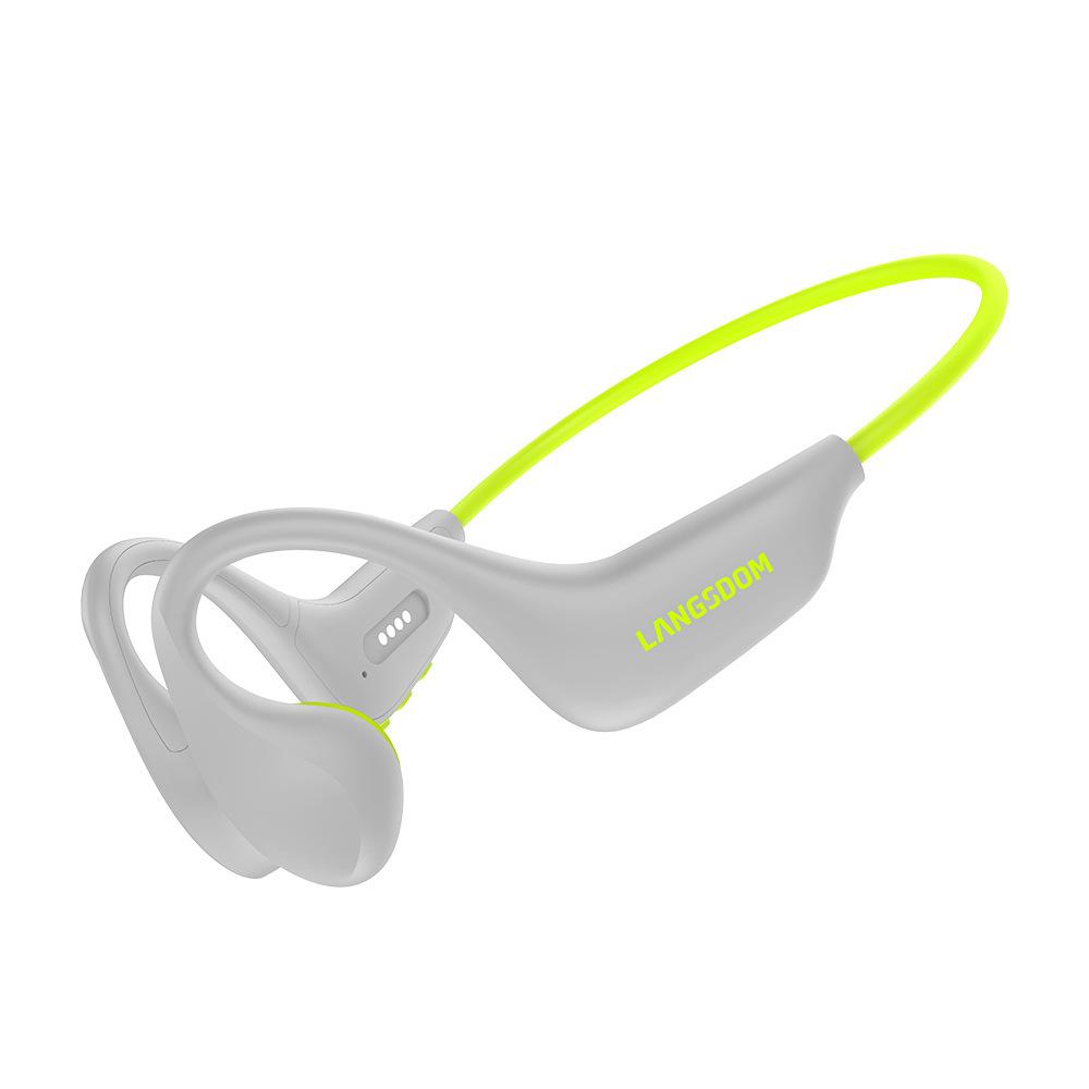 Langsdom IPX8 Waterproof Bone Conduction Open-Ear Bluetooth Headphones for Sports, Swimming, Running, and Cycling