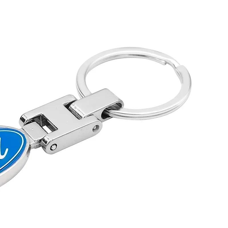 Car Sticker 2026 Ford New 2025 Hot Car Keychain Vintage Leather Keyring Creative Key Chain For Ford Focus 2 3 Mondeo Kuga Fiesta