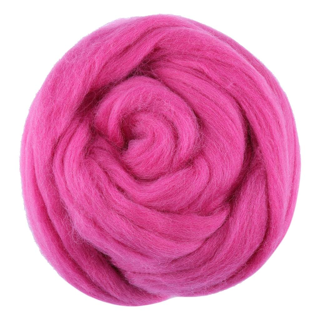 Fenrry 100g Yün Roving İplik Elyaf Roving Yün Üstü Yün Keçe Malzemeleri Saf Yün Kalın İplik Eğirme Kendin Yap El Eğirmesi için