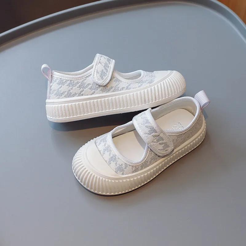 Children Shoes Spring Designer Soft Soled Mary Jane Canvas Shoes Summer Breathable Girl Casual Anti Slip Sneakers Zapatos Niña