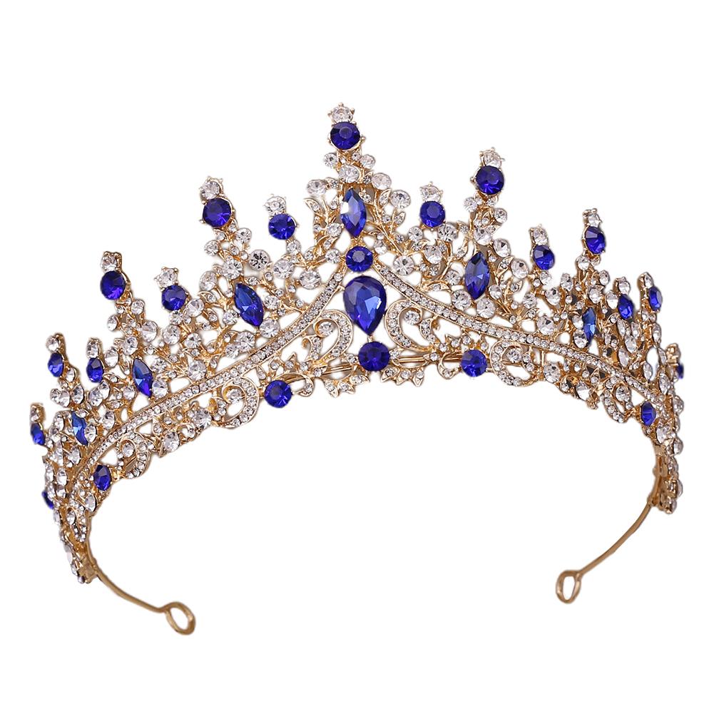 Luxury Tiara Crown For Women Fashion Inlaid Rhinestone Crowns Jewelry Accessories For Bride Wedding Birthday